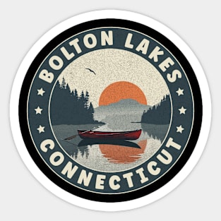 Bolton Lakes Connecticut Sunset Sticker